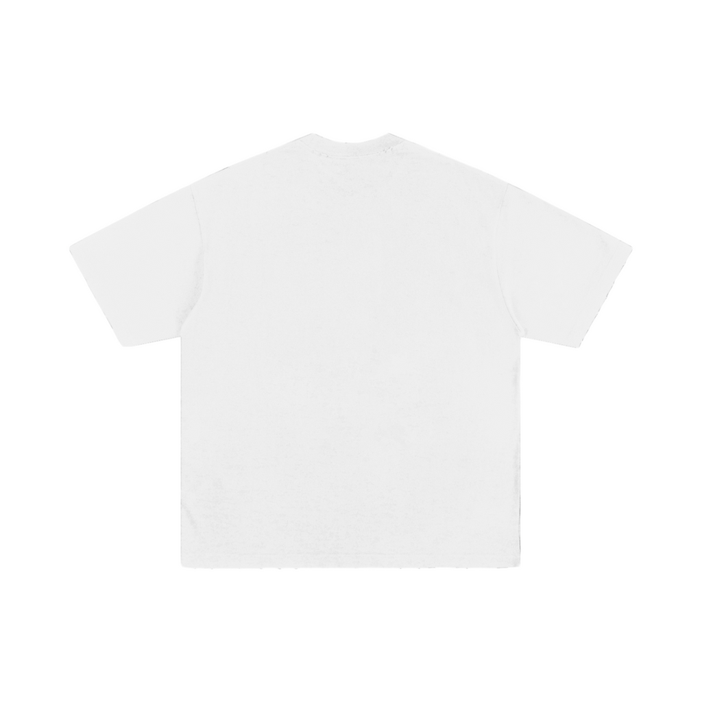 ESSENTIAL HEAVYWEIGHT HAND-FRAYED TEE WHITE